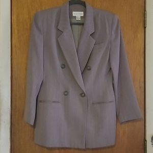 Grey pinstripe 3pc suit by Casual Corners